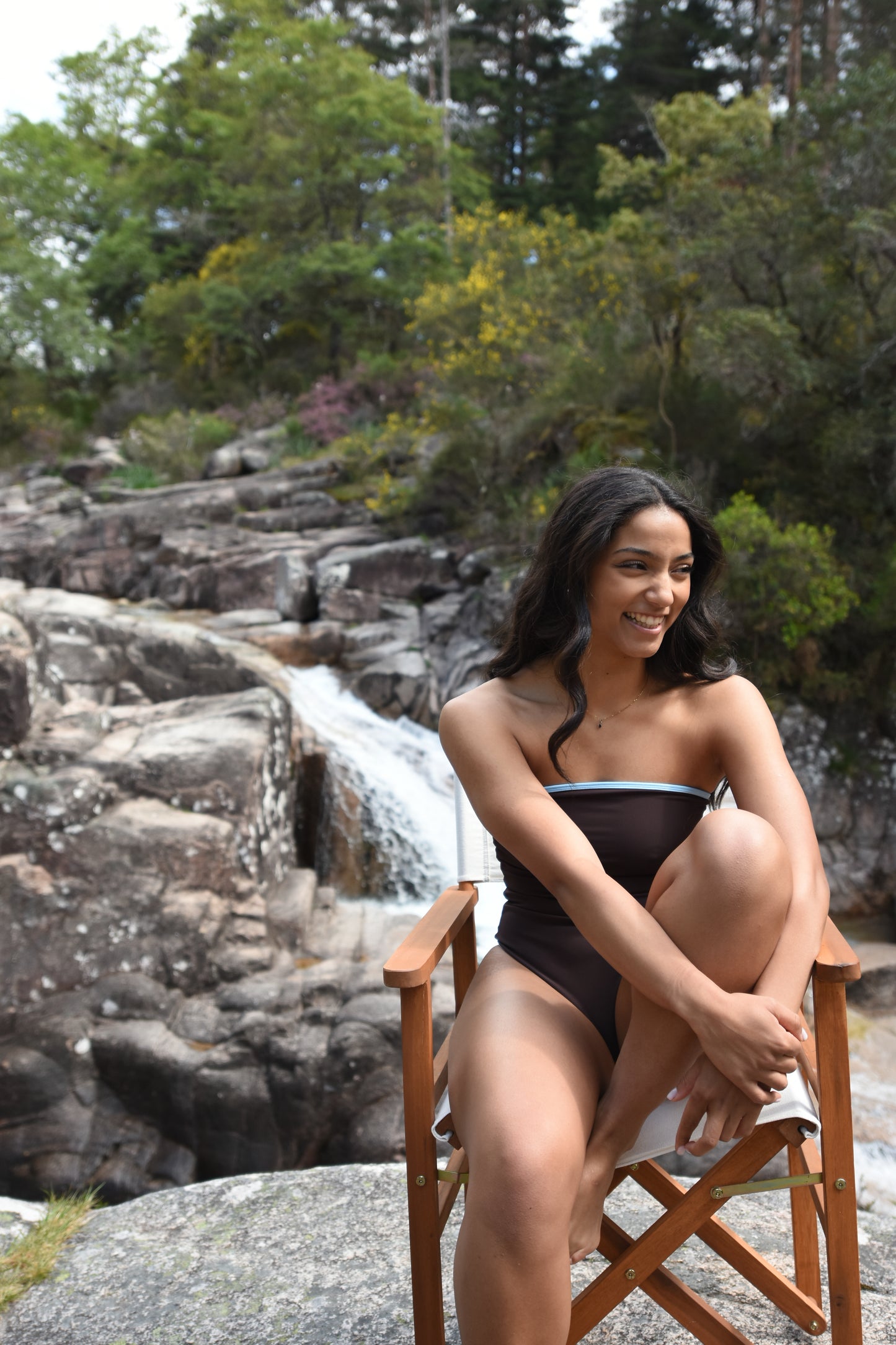 Swimsuit Emma - Brown/ Blue