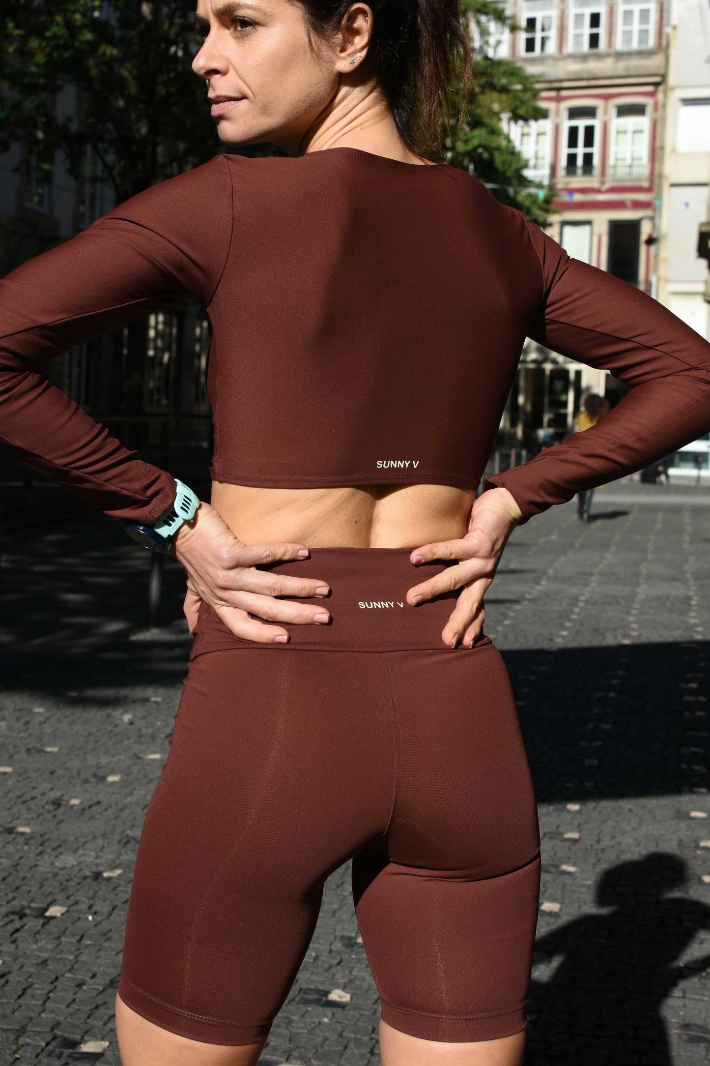 Biker Shorts Terra in Cocoa Brown