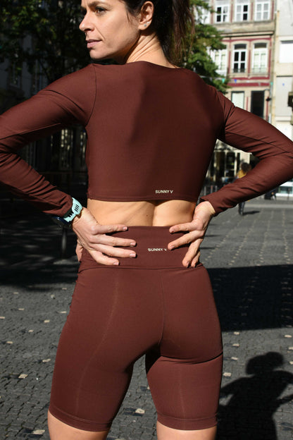 Biker Shorts Terra in Cocoa Brown